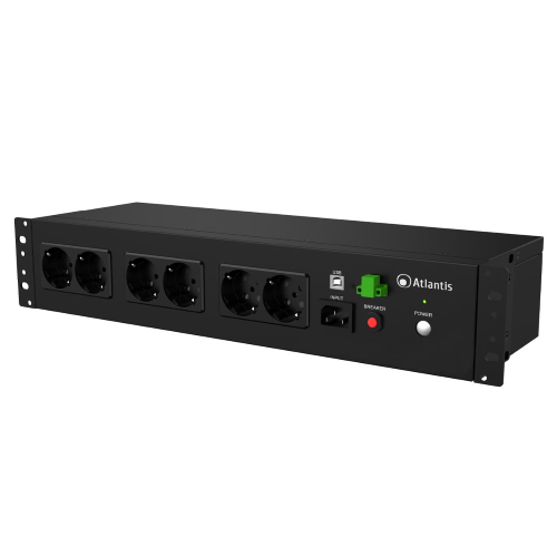 ATLANTIS UPS 800VA/480W MONT.IN RACK 19